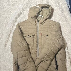 Men's Tan Quilted Jacket levi